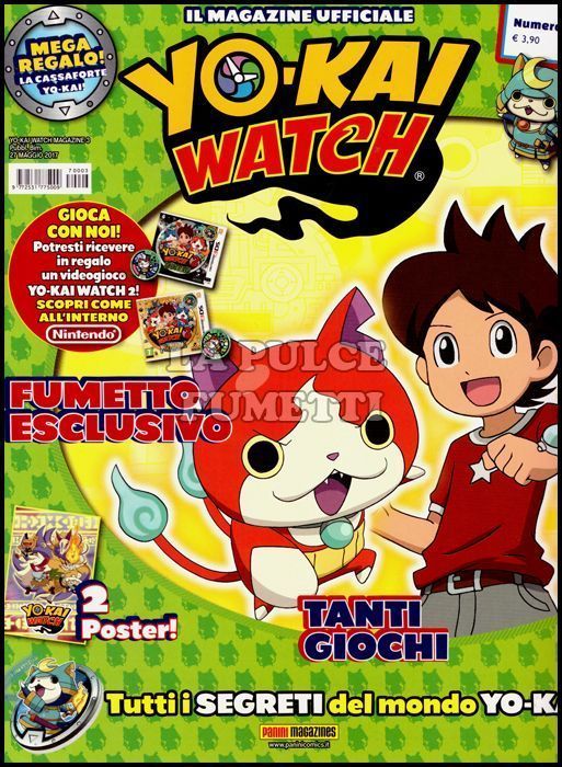 YO-KAI WATCH MAGAZINE #     3 + CASSAFORTE YO-KAI